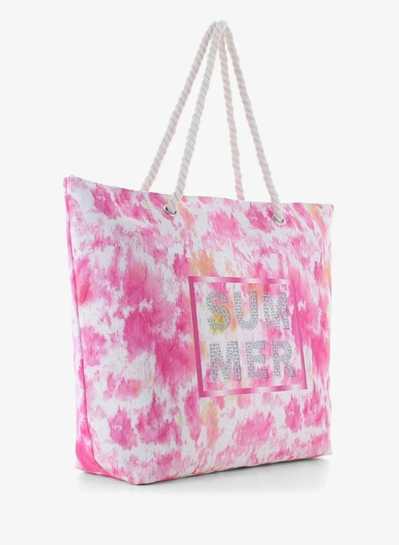مارينا جالانتي Marina Galanti Mandas Fabric Beach Bag - Fuchsia