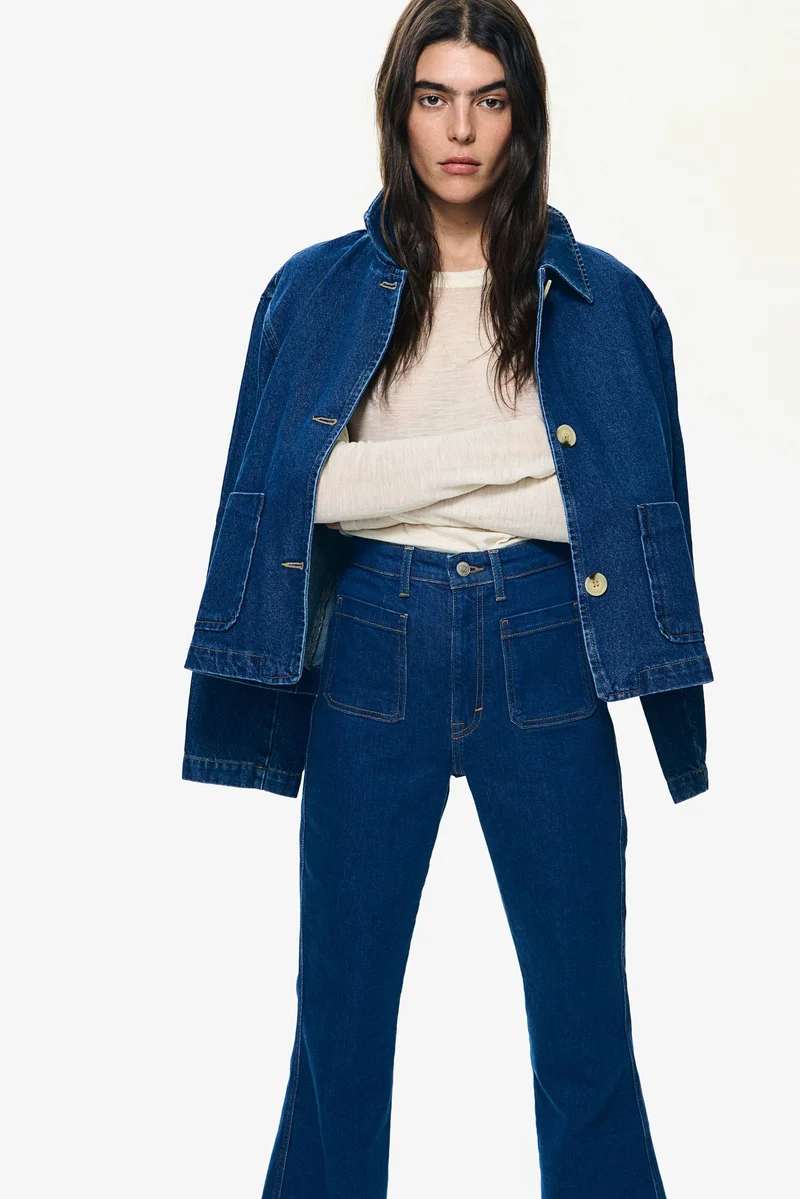 H&M Flared Ultra High Jeans