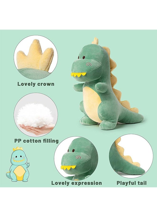 Dinosaur Stuffed Animal, Lovely Stuffed Dinosaur Plush Soft Dino Plush Dinosaur Plushie Toys for Boys Girls Baby Kids (Green)