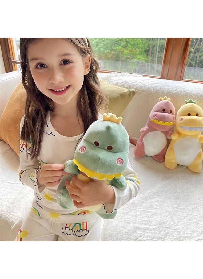 Dinosaur Stuffed Animal, Lovely Stuffed Dinosaur Plush Soft Dino Plush Dinosaur Plushie Toys for Boys Girls Baby Kids (Green)