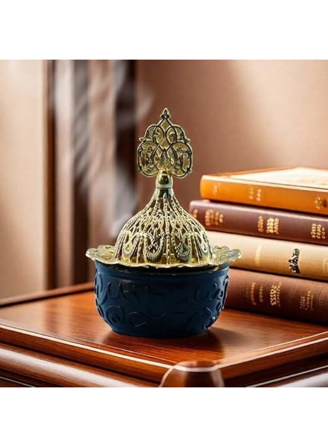 amazing.EGP THE PACK | Decorative Arabic Incense Burner Bakhoor Oud Holder Black & Gold - Image 5