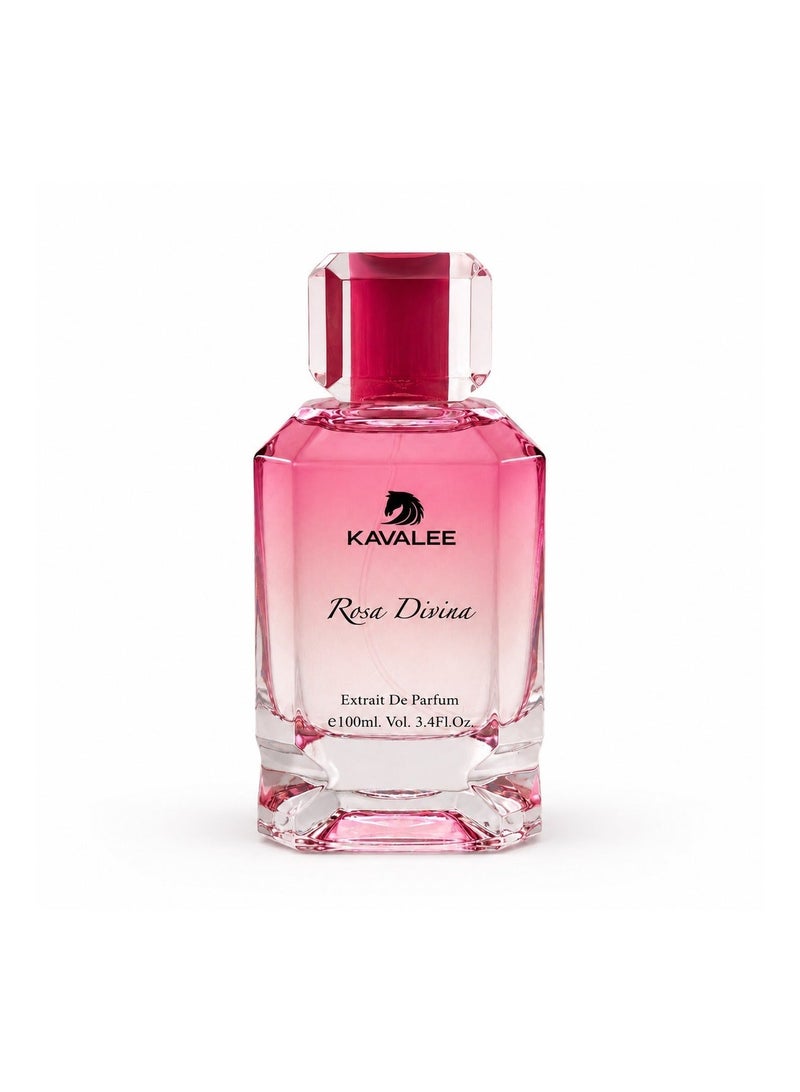 Kavalee Rosa Divina Extrait de Parfum for Unisex, 100ml - Image 2