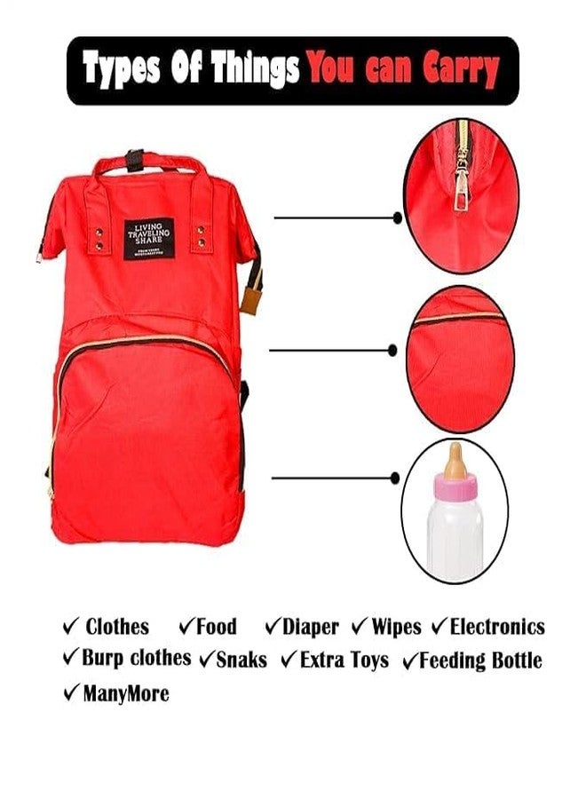 Fully Diaper Backpack for Mothers Baby Bag for Travel with Multi Compartments Hospital Bag for Mothers Maternity Backpack Pack of 1 (M9) - Image 5