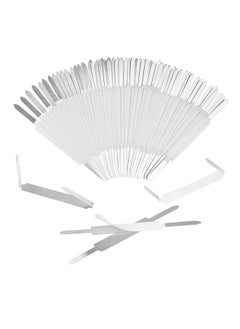 QYH Self-Adhesive Prong Paper Fasteners 1 Inch Capacity, 130 Fasteners/Box  - Image 1