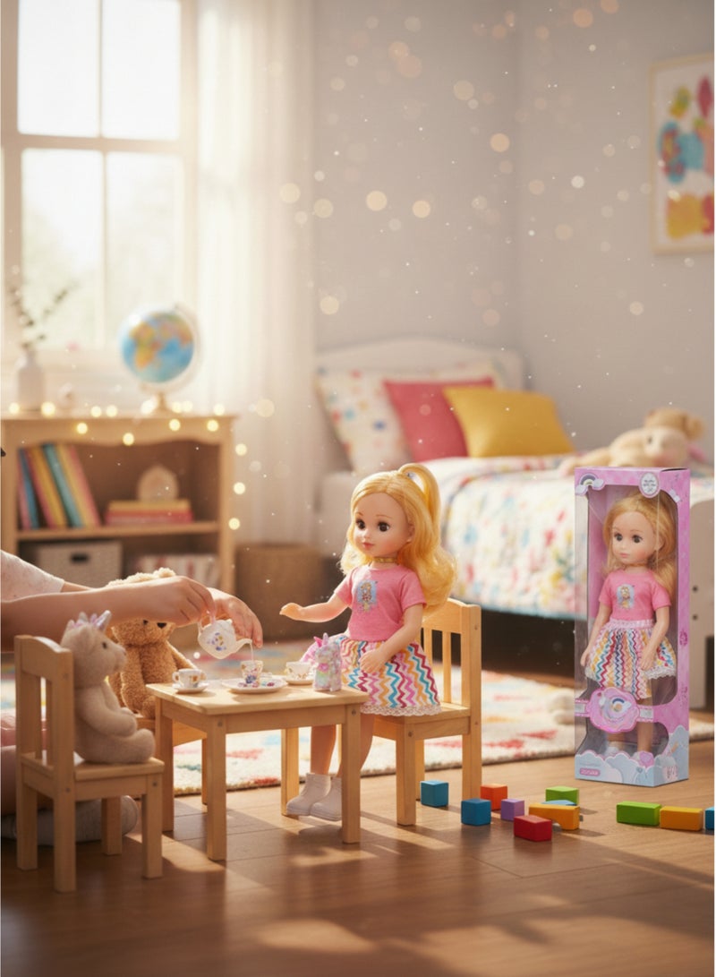 vexa pro 40cm Fashion Girl Doll with Blonde Hair – Kids Toy, Collectible Home Decor, Gift for Girls - Image 4