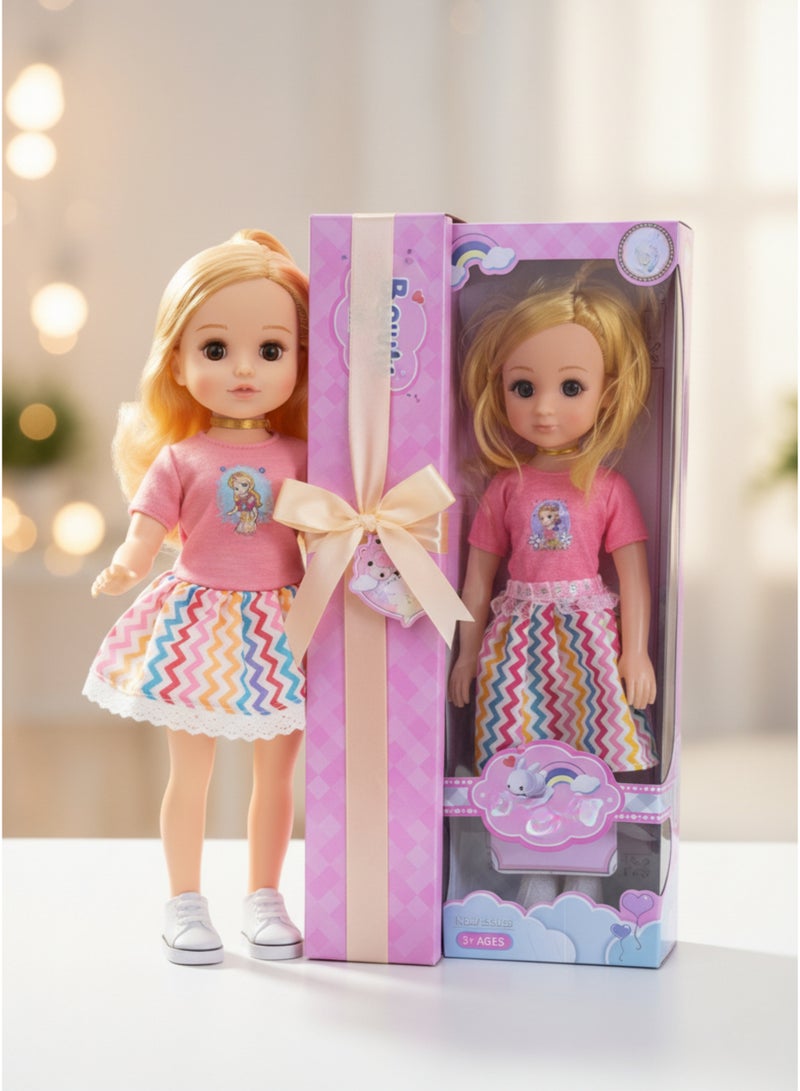 vexa pro 40cm Fashion Girl Doll with Blonde Hair – Kids Toy, Collectible Home Decor, Gift for Girls - Image 3