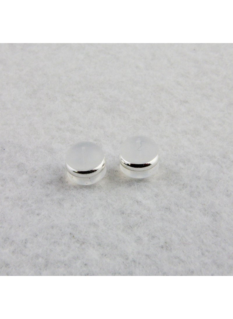 Generic - Wholesale Silver Silicone Ear Plugs K-Gold Plated silver a - Image 1