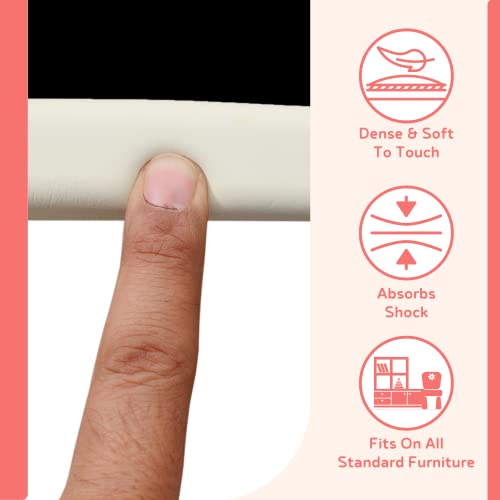 BabySafeHouse Child Proofing Pre-Taped Edge Guard Strip (26ft- Pack of 4) for Sharp Edges of Furniture & Corners (White Color) - Image 4