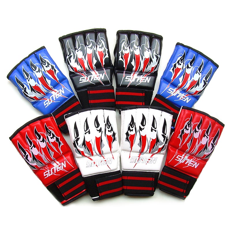 Half Finger Boxing Gloves MMA Mitts Thai Punching Training Bag Gloves Outdoor Sports Mittens Boxing Practice Equipment for Sanda Sparring Punching Bag Training - Image 3