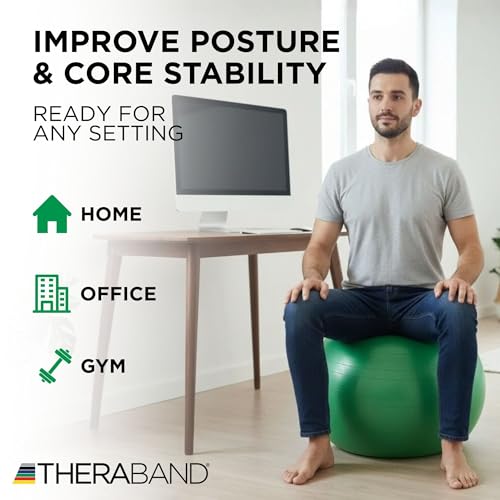 TheraBand Thera-Band Standard Exercise Ball ,65 cm Diameter - Image 5