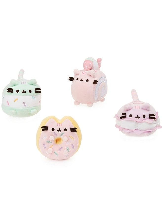GUND - Sprinkle Donut Pusheen Sweet Dessert Squishy Plush Stuffed Animal Cat And Satisfyingly Stretchy Fabric For Ages 8 And Up Pink And Mint 4” - Image 1