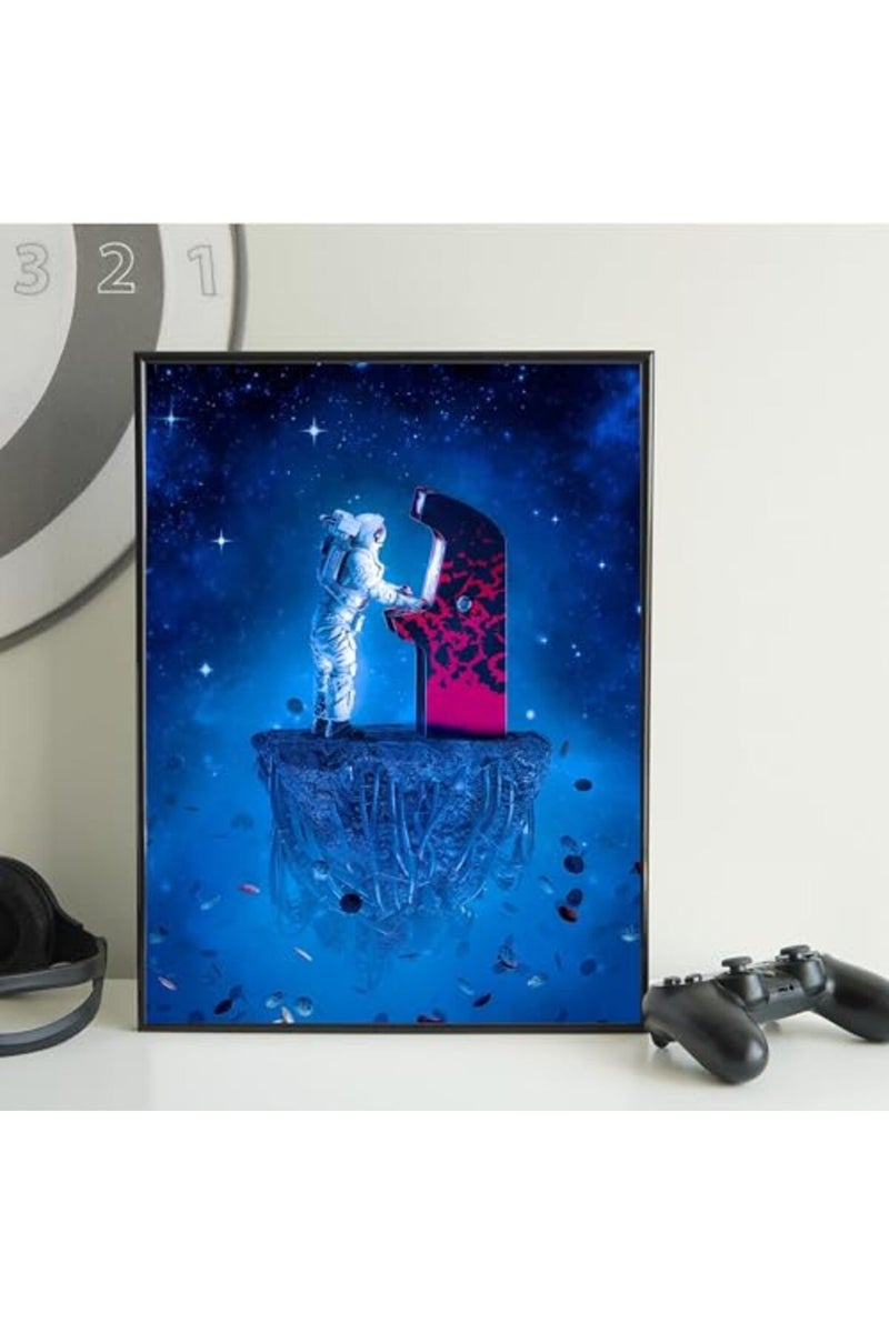 Insire Gaming Posters, Astronaut Poster, Poster for Wall, Gaming Poster, Astronauts Poster, Video Gaming Posters, Poster Gaming - Unframed (11x14”) - Image 5