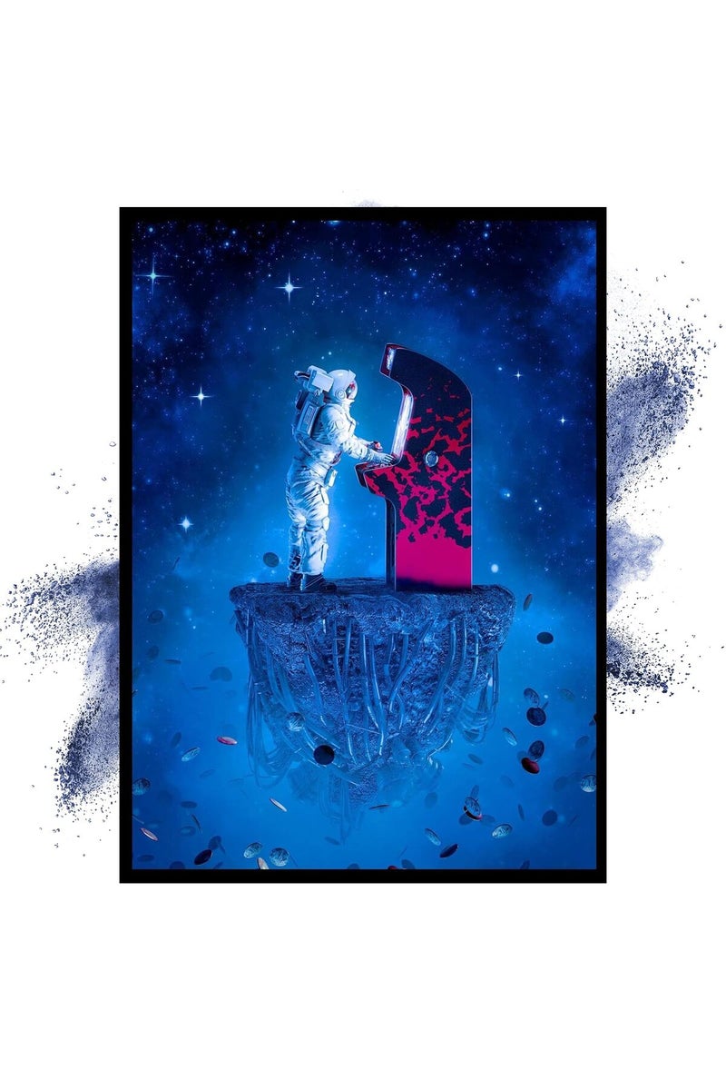 Insire Gaming Posters, Astronaut Poster, Poster for Wall, Gaming Poster, Astronauts Poster, Video Gaming Posters, Poster Gaming - Unframed (11x14”) - Image 1