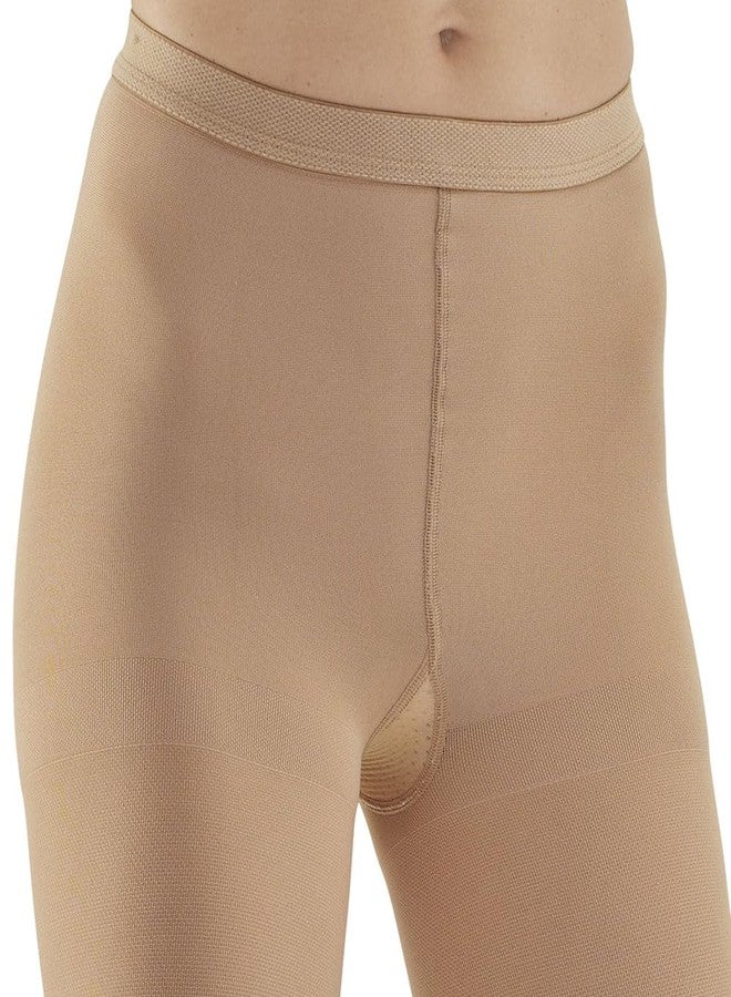 Ames Walker AW Style 307 Medical Support 30-40 mmHg Extra Firm Compression Open Toe Pantyhose Beige Queen - Image 2