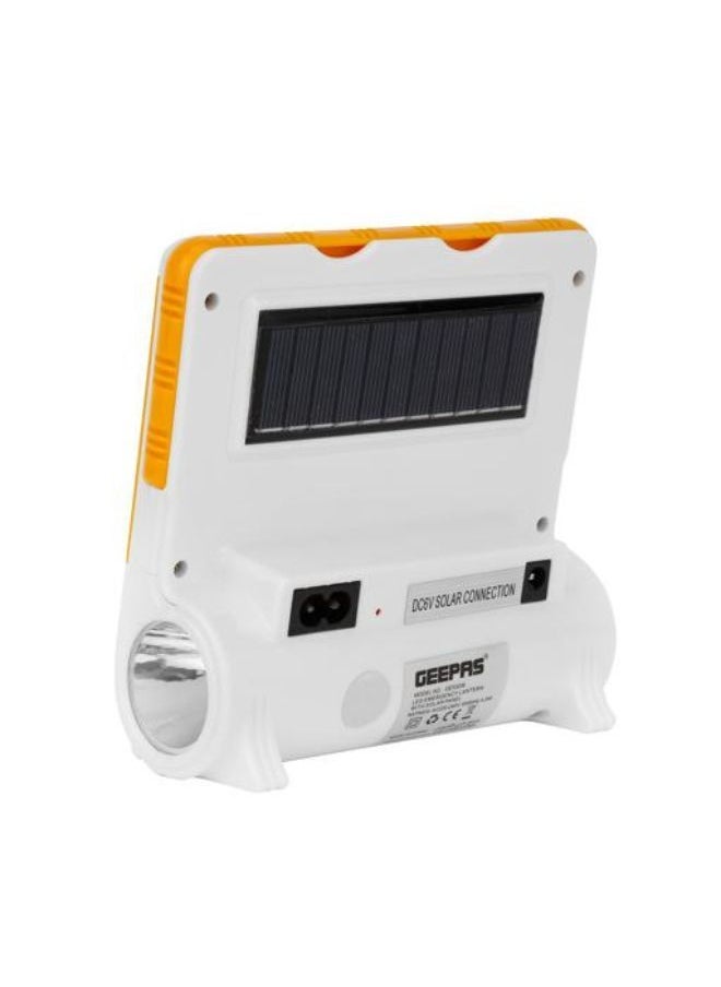 GEEPAS Hi-Power LED Emergency Lantern with Solar Panel,White/Green  - Image 5