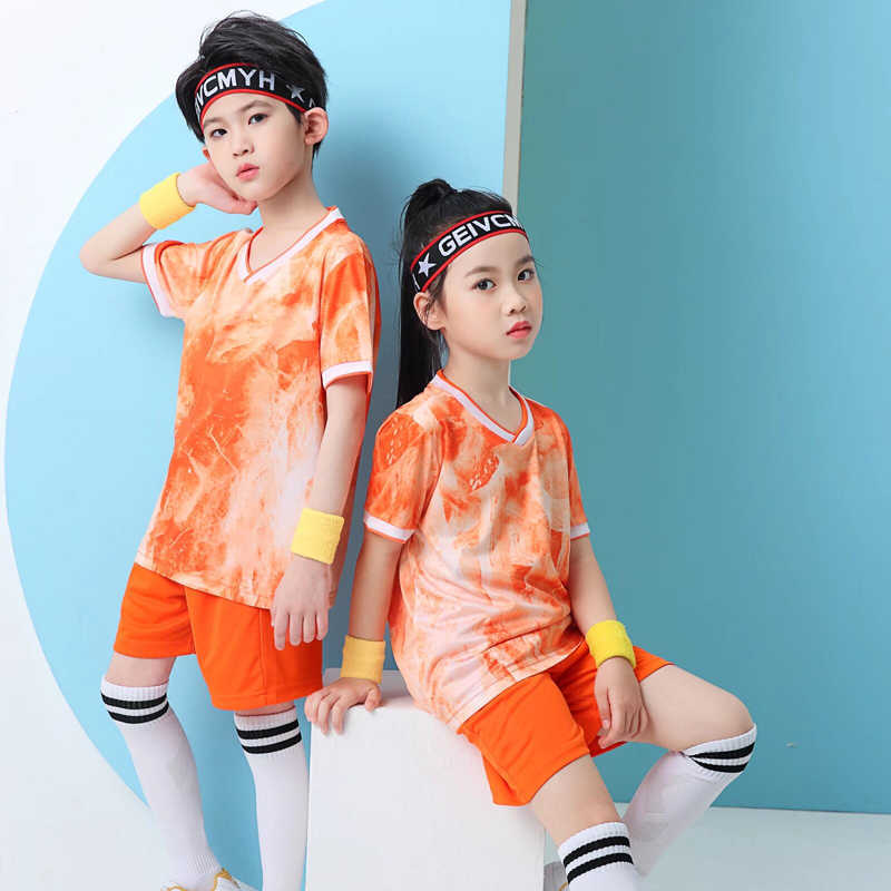 Children'S Football Clothes Suit Boys And Girls Sports Training Clothing Badminton Children'S Show Football Clothes Printing - Image 5