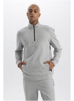 DeFacto Man Standart Fit High Neck Long Sleeve Sweatshirt  - Image 4
