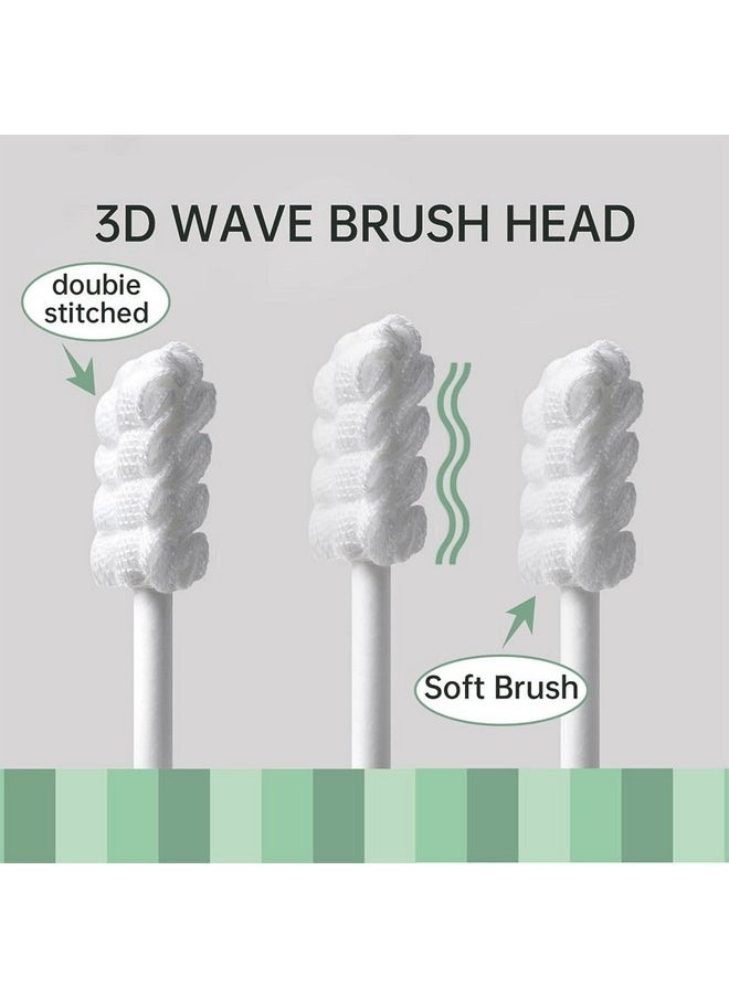 Beauenty - 60 PCS Baby Tongue Cleaner, Newborn Toothbrush, Disposable Infant Toothbrush Clean Mouth,Gauze Gum Cleaner Oral Cleaning Stick Dental Care for 0-36 Month - Image 1