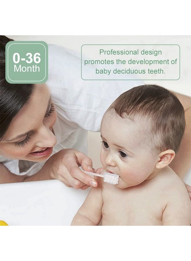 Beauenty - 60 PCS Baby Tongue Cleaner, Newborn Toothbrush, Disposable Infant Toothbrush Clean Mouth,Gauze Gum Cleaner Oral Cleaning Stick Dental Care for 0-36 Month - Image 1