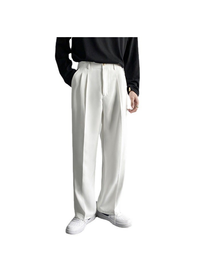 Generic - Mens Casual Loose Fit Cropped Trousers Khaki - Image 1