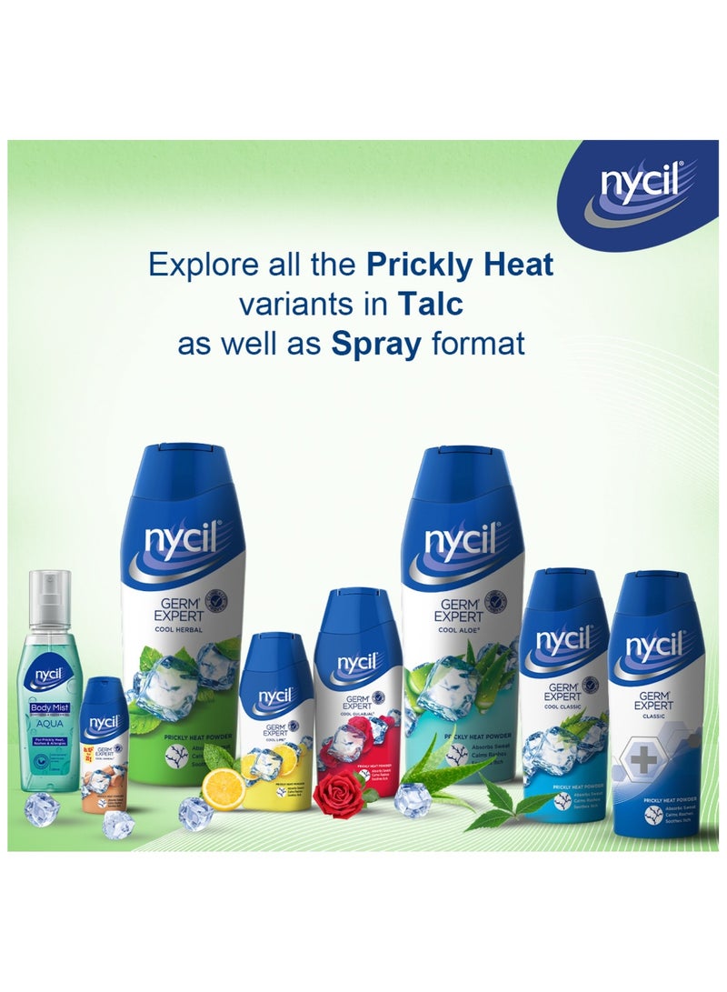 NYCIL Germ Expert Cool Herbal Prickly Heat Powder 187.5g fast relief from prickly heat and skin irritation. - Image 5