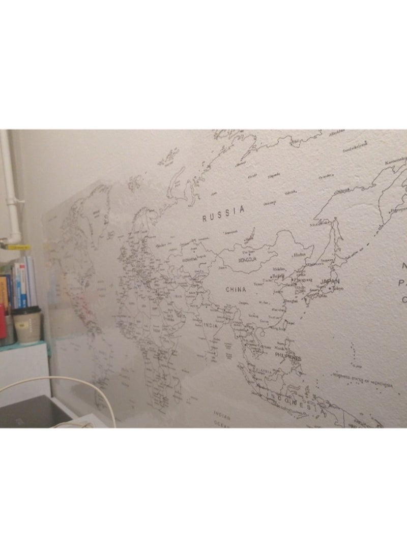 Toyfest - Magnetic Wall-Adhesive Writable and Eraseable World Map 110 x 56 cm - Image 1
