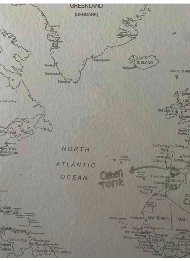 Toyfest - Magnetic Wall-Adhesive Writable and Eraseable World Map 110 x 56 cm - Image 1