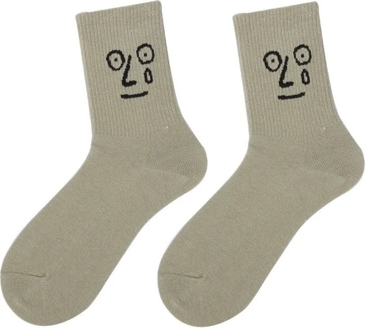 Bgk Unisex Colorful Face Patterned Tennis Socks Single
