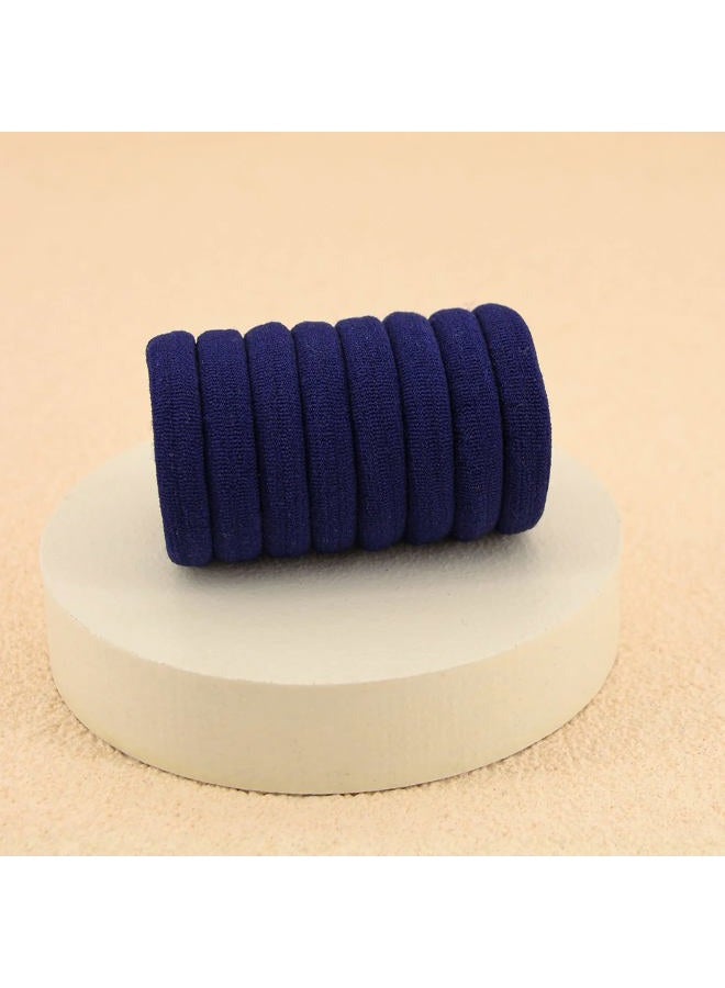 PIDOUDOU 100 Pack Seamless Hair Ties for Women Girls Ponytail Holders for Thick Hair (Navy) - Image 4