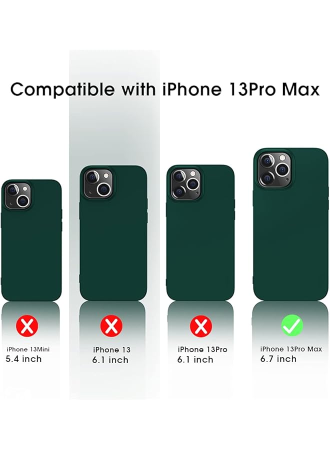 إكس ليفيل جراب متوافق مع هاتف Iphone 13 Pro Max رفيع للغاية من Guardian Series TPU الناعم بطبقة نهائية غير لامعة وغطاء خلفي خفيف الوزن لهاتف Iphone 13 Pro Max مقاس 6.7 بوصة 2021 أخضر داكن - Image 4