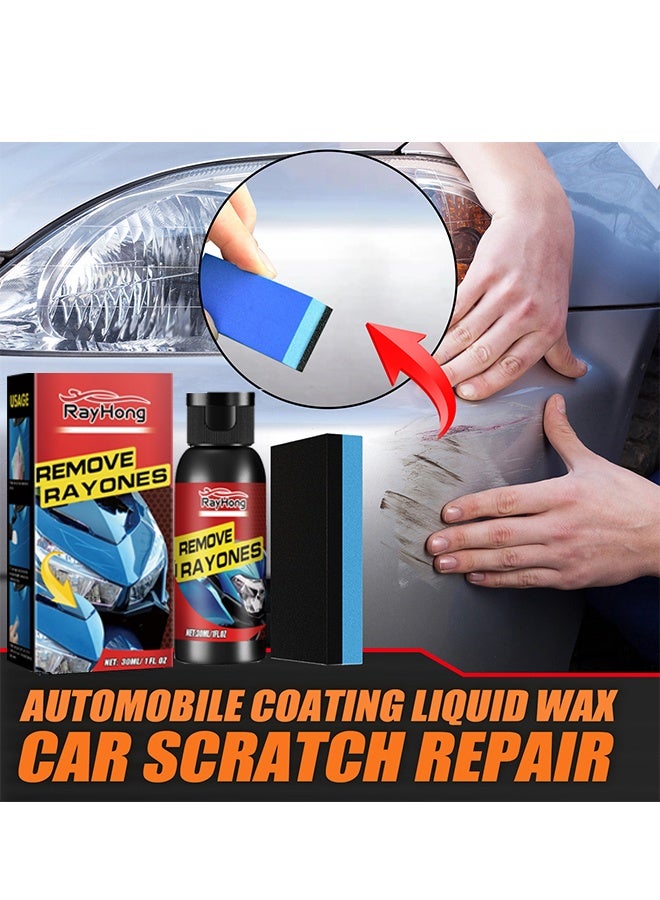 رايهونغ إزالة الأشعة ، بخاخ نانو لإصلاح خدش السيارة ، بخاخ إزالة خدش السيارة ، رذاذ مرمم الطلاء ، مزيل الخدش والدوامة ، مانع تسرب طلاء سيرام كوت السيارة ، مزيل الخدش السحري للسيارات ، مع إسفنجة 30 مل - Image 3