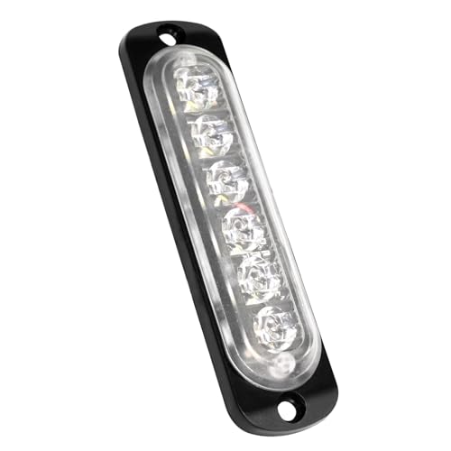 GZ5CG 12V 24V LED White Light Thin 6LEDs Waterproof for UTV Truck RV Dome Step Under Dash Truck Bed Trunk Boat Interior 1 Pc - Image 1