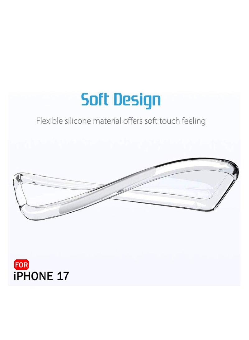 Sobhi Store Premium Crystal Clear Back Case for iPhone 17 | Shockproof Design | Camera Protection from Bumpers | Hard Transparent Back | Shock Absorbing Cover for iPhone 17 (Made of Clear Polycarbonate and TPU) - Image 3
