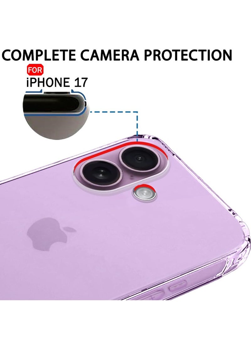 Sobhi Store Premium Crystal Clear Back Case for iPhone 17 | Shockproof Design | Camera Protection from Bumpers | Hard Transparent Back | Shock Absorbing Cover for iPhone 17 (Made of Clear Polycarbonate and TPU) - Image 4