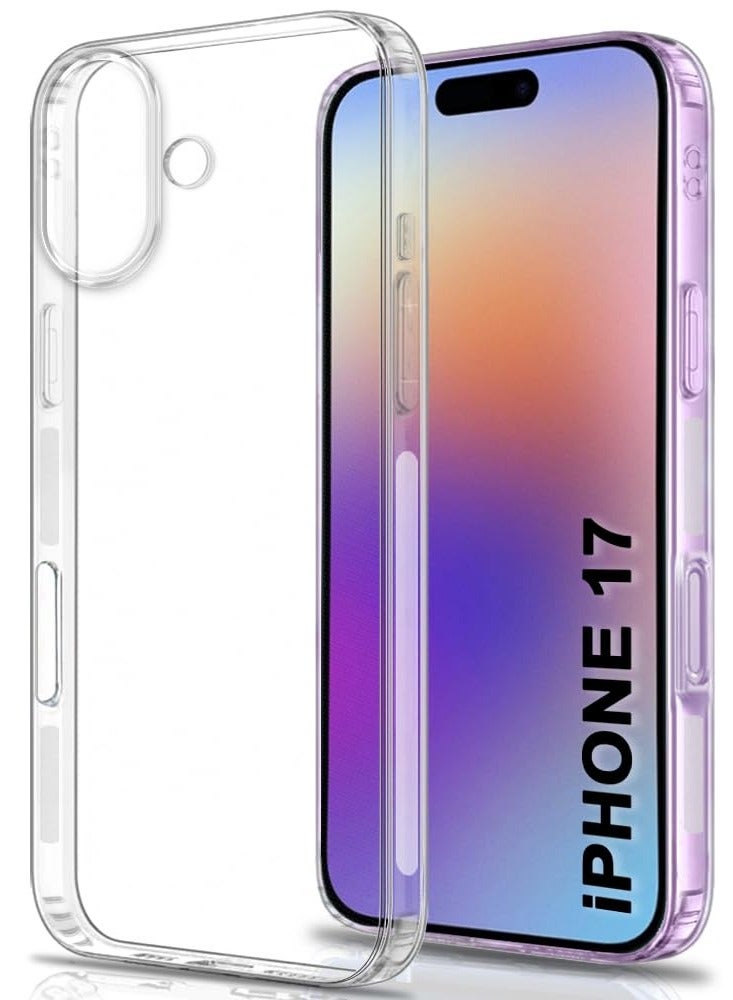 Sobhi Store Premium Crystal Clear Back Case for iPhone 17 | Shockproof Design | Camera Protection from Bumpers | Hard Transparent Back | Shock Absorbing Cover for iPhone 17 (Made of Clear Polycarbonate and TPU) - Image 1