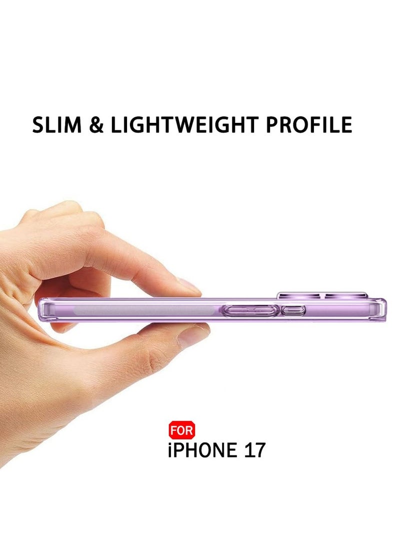 Sobhi Store Premium Crystal Clear Back Case for iPhone 17 | Shockproof Design | Camera Protection from Bumpers | Hard Transparent Back | Shock Absorbing Cover for iPhone 17 (Made of Clear Polycarbonate and TPU) - Image 2