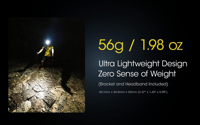 NITECORE Nitecore NU25 400 USB-C Rechargeable Headlamp, Lightweight, Dual Beam, with Red Lighting for Hiking, Climbing, and Camping, with Lumentac Organizer  - Image 5