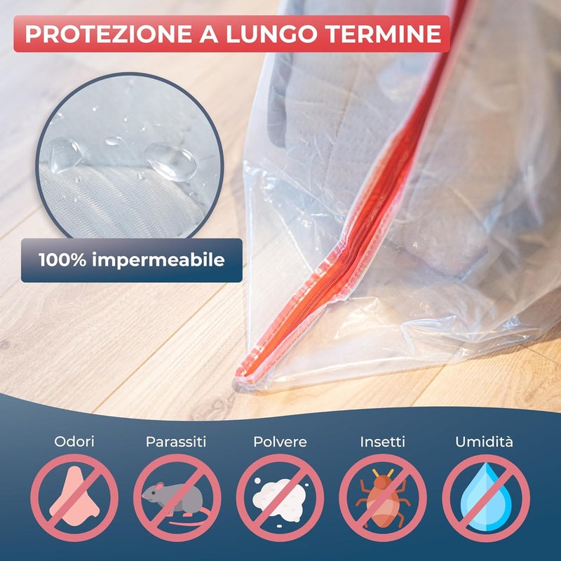 Wrappybag رابي باغ غطاء فراش بلاستيكي - 5 أحجام متاحة - حقيبة تخزين مقاومة للماء والتمزق - للنقل والتخزين والشحن - 70 × 140 سم - Image 3