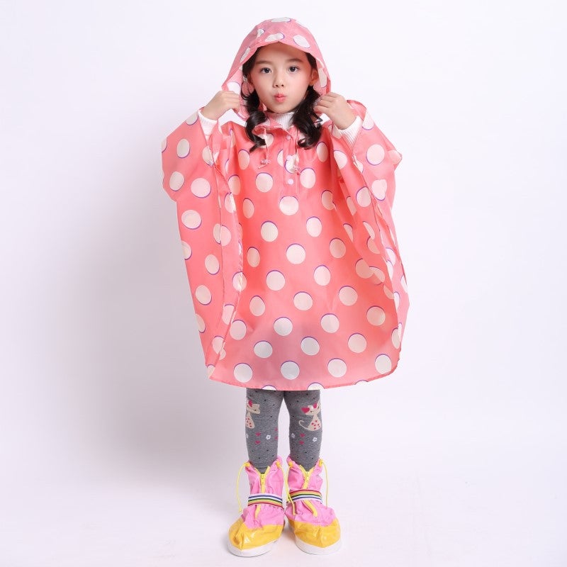 Children'S Printed Thin Cloak Raincoat Children Backpack Kindergarten Boys And Girls One-Piece Delivery - Image 1