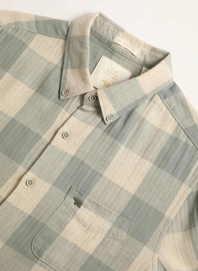 THE BEAR HOUSE Men's Shirt for Casual and Formal Wear | Classic Button-Down Style for Office, Daily Use, Travel, Events & All-Season Outfits | Versatile & Stylish Wardrobe Essential for Every Occasion