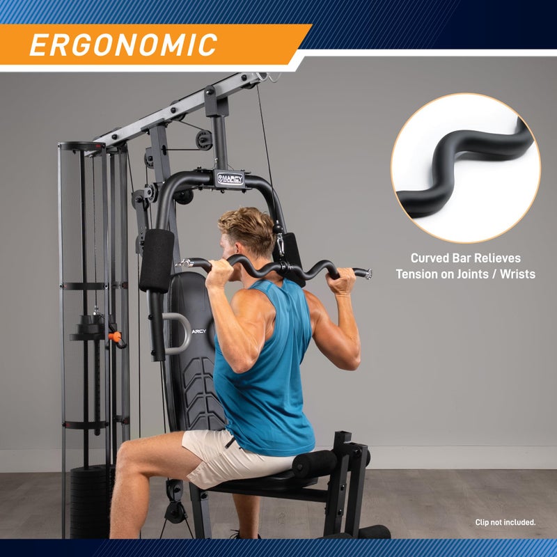 Marcy Deluxe Exercise Curl Bar for Lats, Curls and More for Home Gym Workouts BBEB-7355 - Image 5