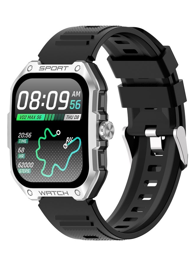 RollsTimi  Men's Smart Watch, Waterproof Sports Smart Watch, Multi-language and Sports Mode, Full Touch Screen Fitness Tracker, Long Standby (G18 Black) - Image 1