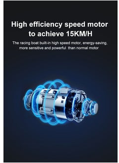 NIBEMINENT Remote control boat wireless electric long-life high-speed 2.4G rechargeable speedboat model water children's mini  - Image 4