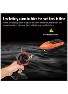 NIBEMINENT Remote control boat wireless electric long-life high-speed 2.4G rechargeable speedboat model water children's mini  - Image 3