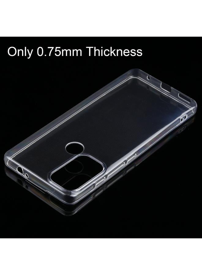 S-TOP Case For Motorola Moto G60S 0.75mm Ultra-thin Transparent TPU Soft Protective Case - Image 5