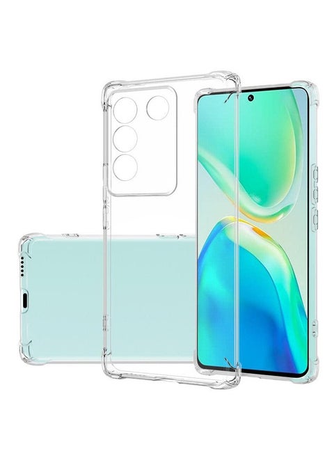 Back Cover Clear Case Transparent For V27 Pro 5G/V27 5G Soft Flexible Tpu Shockproof Camera Bump and Military Grade Drop Protection