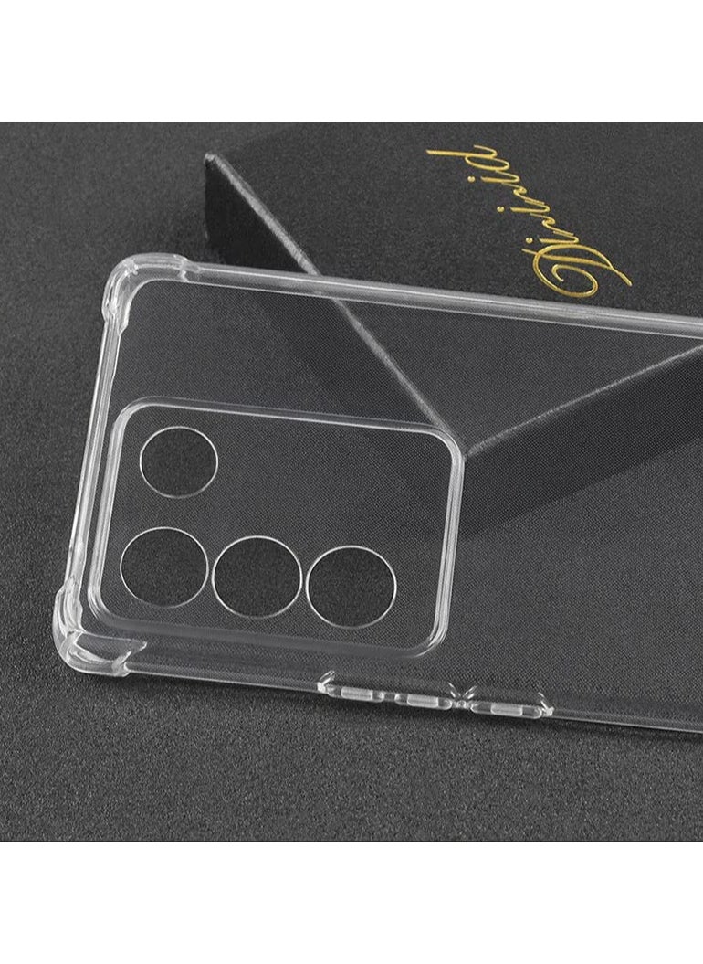 Back Cover Clear Case Transparent For V27 Pro 5G/V27 5G Soft Flexible Tpu Shockproof Camera Bump and Military Grade Drop Protection