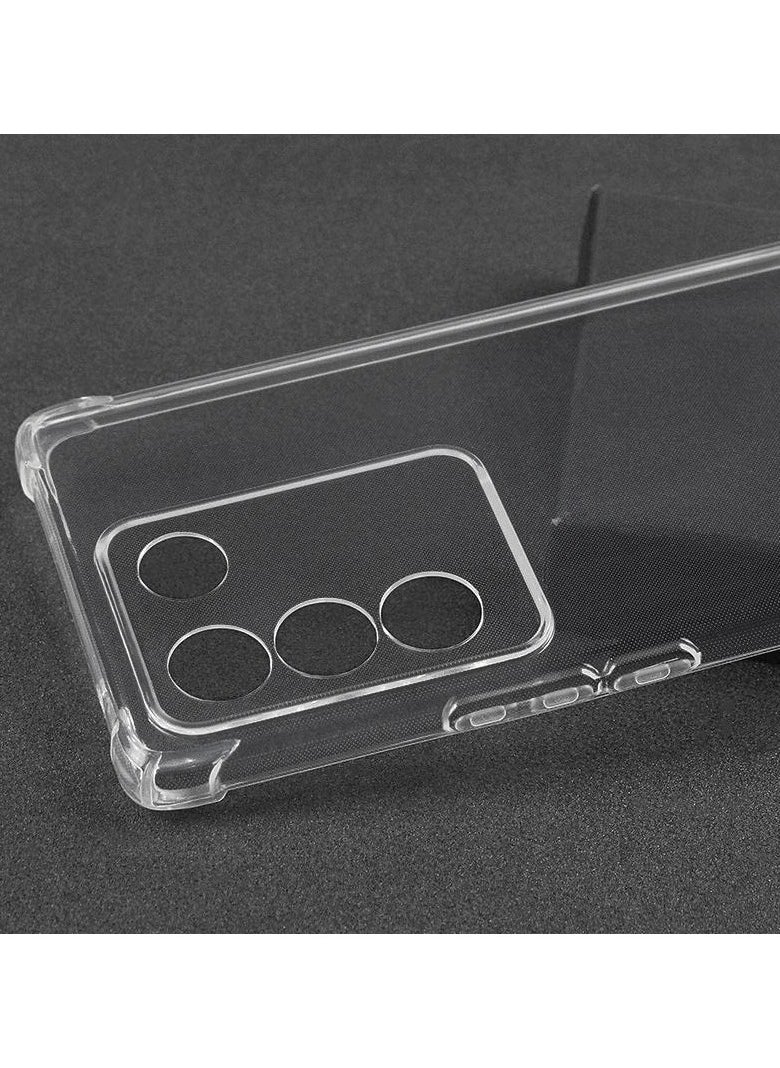 Back Cover Clear Case Transparent For V27 Pro 5G/V27 5G Soft Flexible Tpu Shockproof Camera Bump and Military Grade Drop Protection