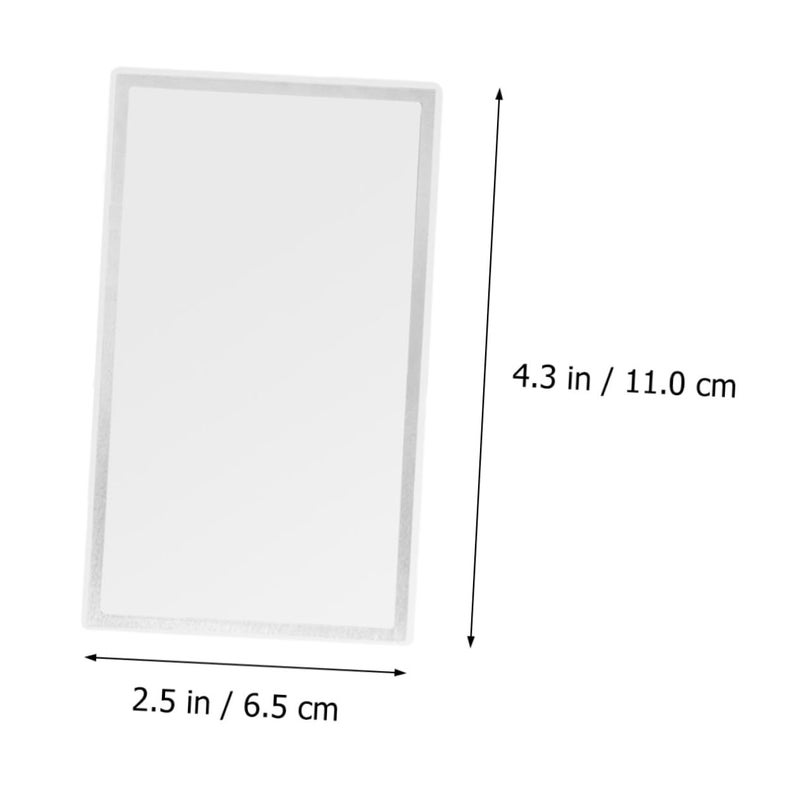Stainless Steel Car Sun Visor Mirror Auto Cosmetic Vanity Decoration - Image 3