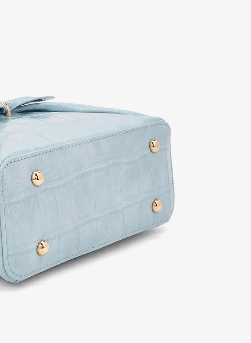 Celeste BLUE Bow Accent Crossbody Bag With Top Handle for Women | Best Price UAE